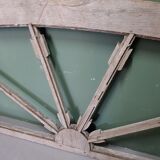 19th century french wooden window frame with arrows