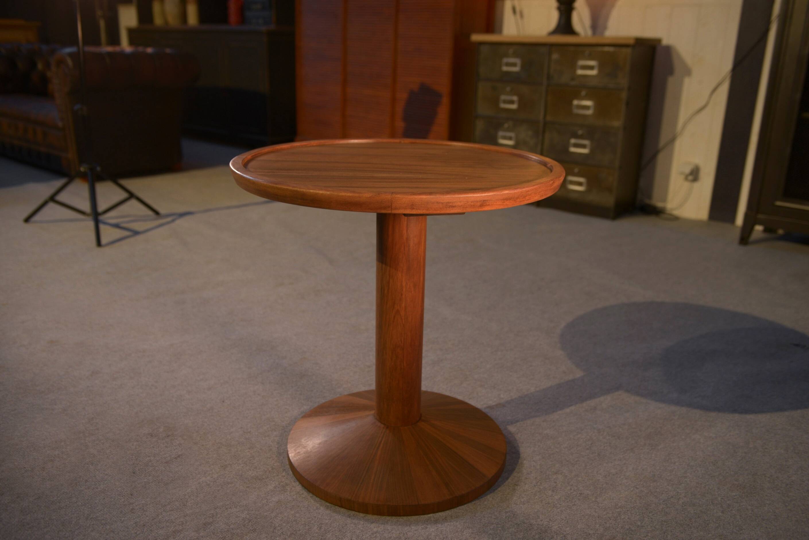 Scandinavian teak pedestal table, 1970s