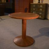 Scandinavian teak pedestal table, 1970s