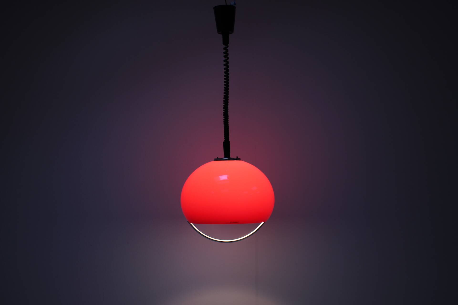 Midcentury plastic Design Pendant by Meblo, Harvey Guzzini, Italy, 1970s