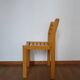 6 chaises en bois empilables