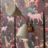 Large double wall light, Scandinavian design, 1950s