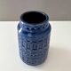 Scheurich vase Inka 260 18, flower vase, ceramic, blue, westgerman pottery
