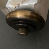 Wall lamp in frosted glass Art Deco 1950 scallop shell