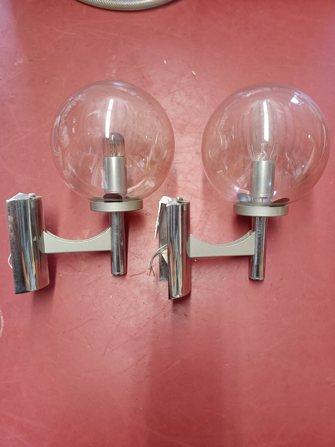 Pair of vintage wall lights