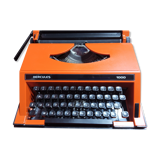 Machine à écrire hercules 1000 orange vintage