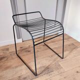 Black wire stool