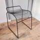 Black wire stool