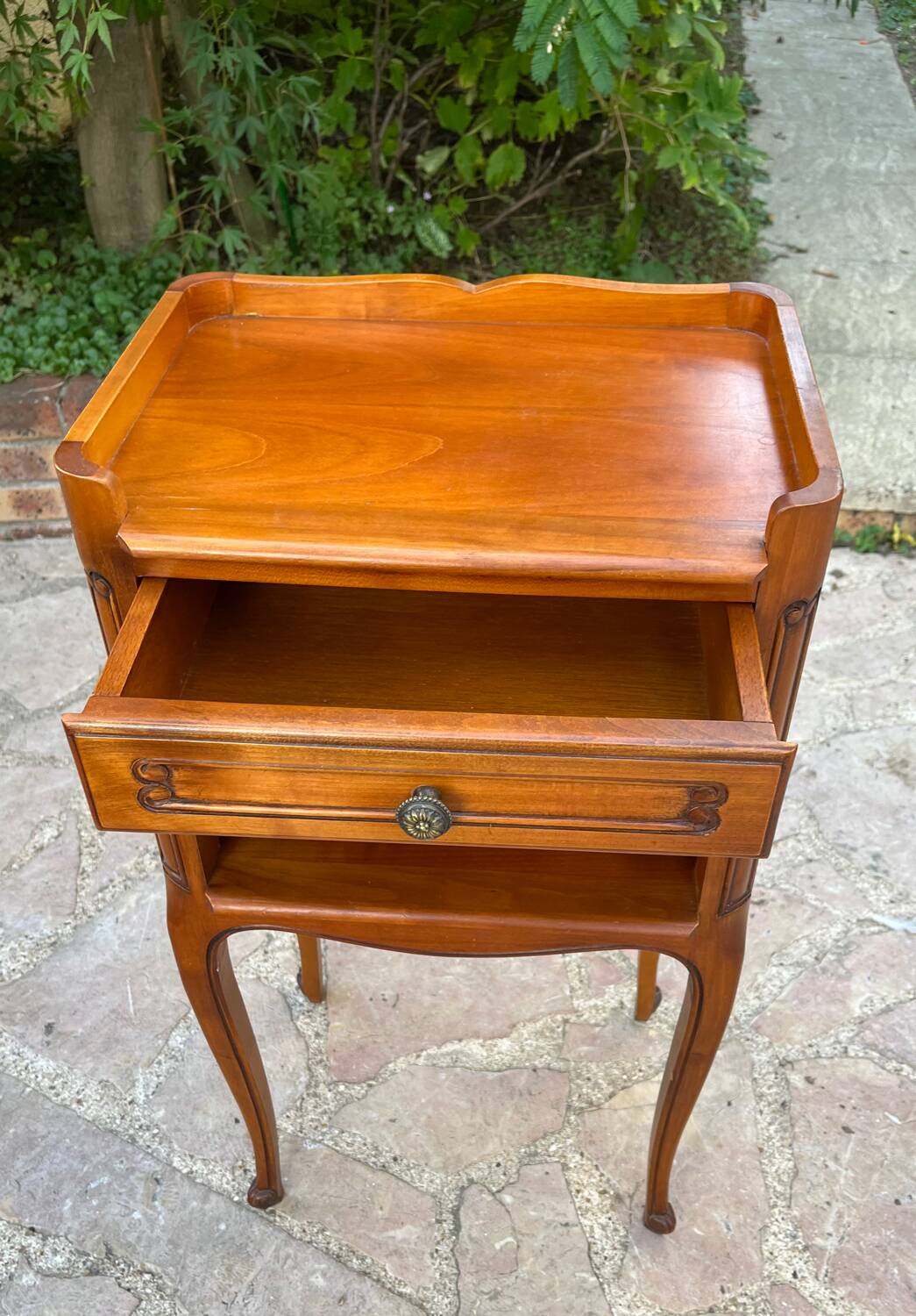 Pair of cherry bedside tables