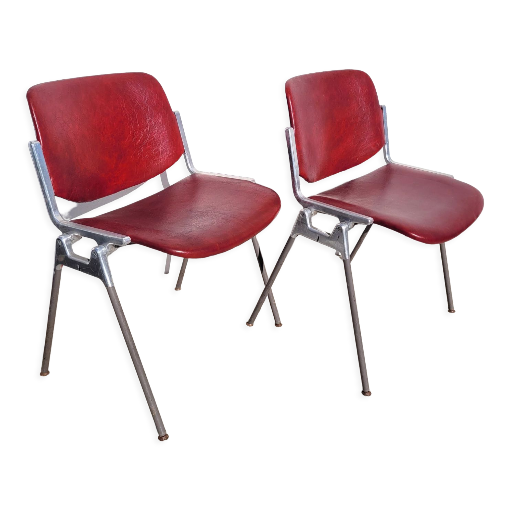 Pair chairs DSC 106 Castelli 1970