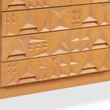 Oak and oak veneer sideboard. 1960s/70s.