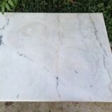 Bistro table in Carrara marble and cast iron circa 1900