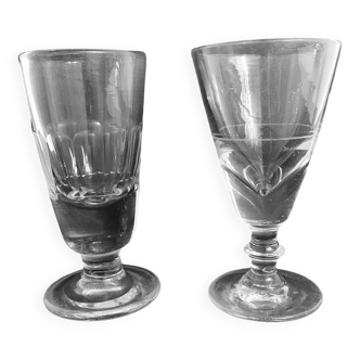 Pair of absinthe glasses