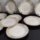 White and golden dessert plates Villeroy and Boch