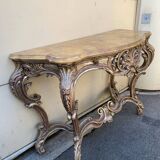 Louis XV style patinated wooden console
