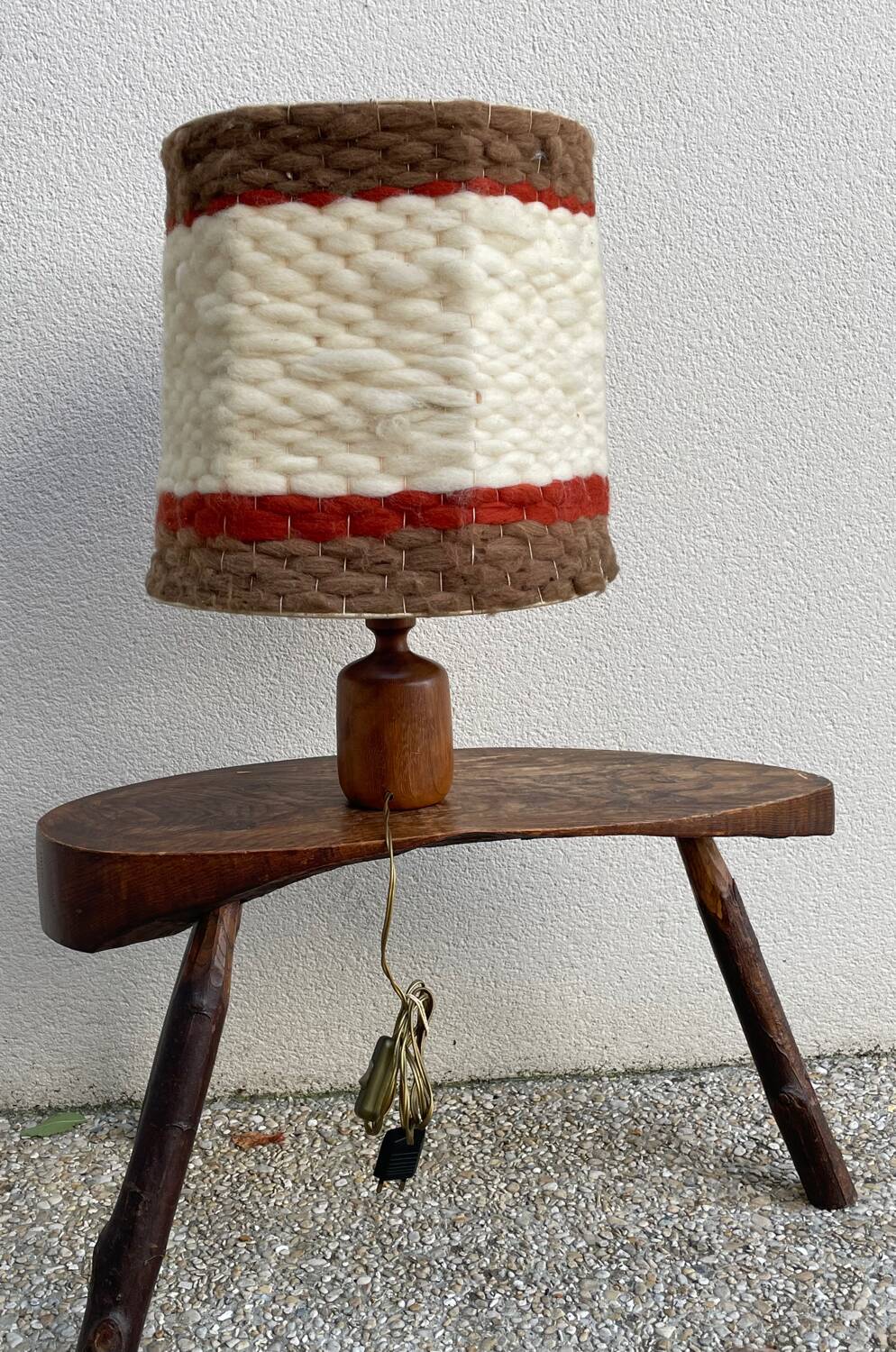 Vintage Danish teak lamp 60's