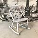 Wooden Rocking chair by Illum Wikkelsø for Niels Eilersen, Denmark 1950s