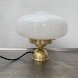 Old vintage opaline table lamp