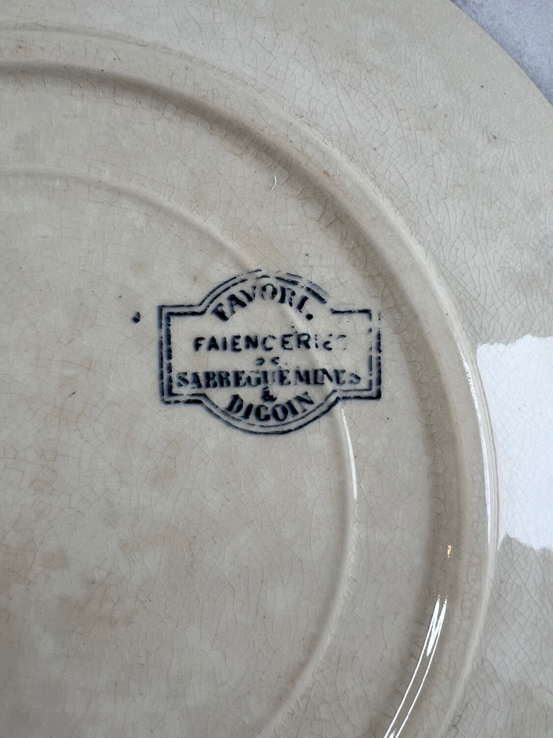 Iron earth plate Sarreguemines favourite