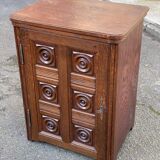 Vintage solid wood commode in Breton style