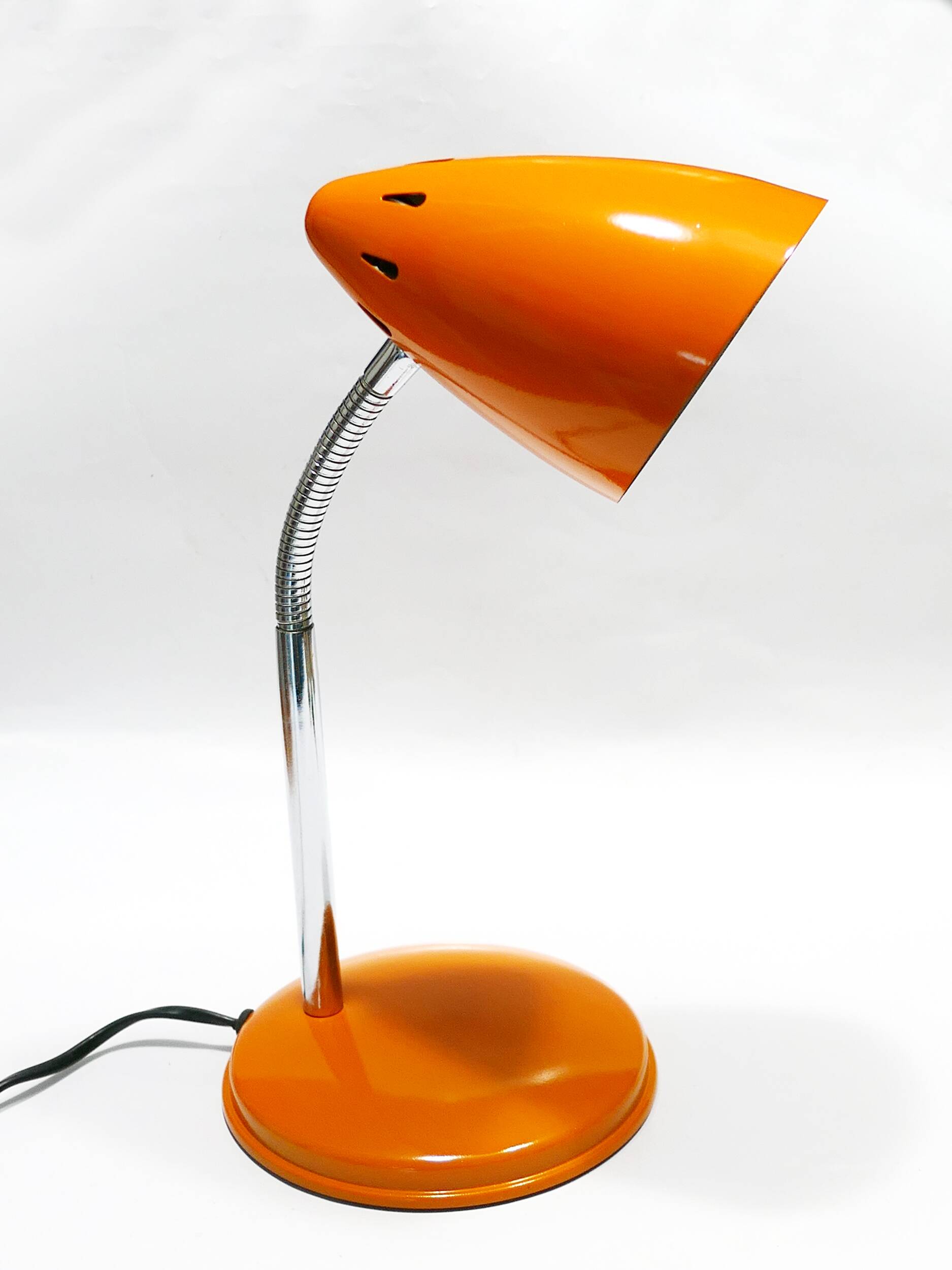 Lampe de bureau orange vintage années 70-80's