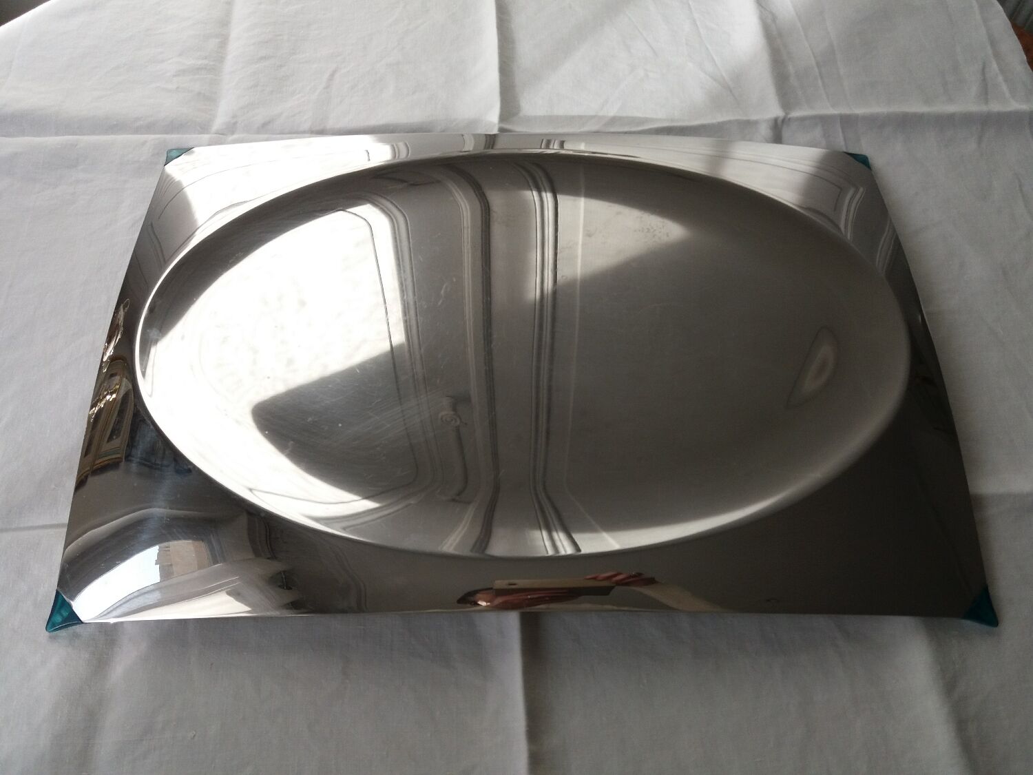 Philippe Starck stainless steel tray "Voilà Voilà " for Alessi