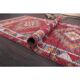 Vintage Turkish Hand-Knotted Wool Cotton Red Runner Rug 83x384