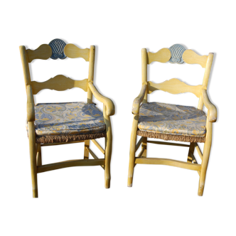 Provencal style armchairs