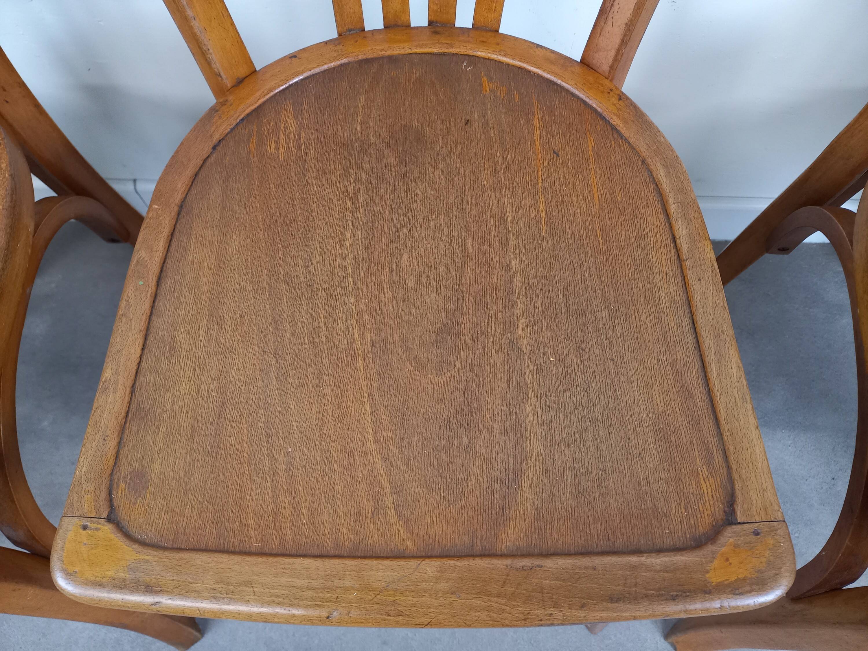 Chaises bistrot Luterma, set de 4