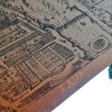 Old map of Paris by Melchior Tavernier