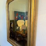 Vintage Louis Philippe mirror with antique gold beveled glass