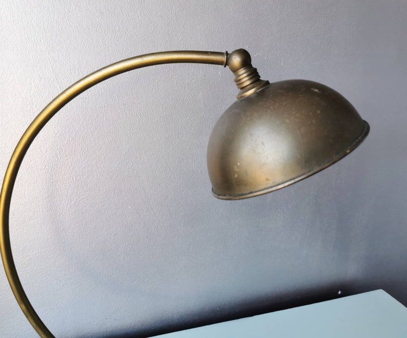 Brass desk lamp, 1970s