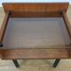 Table de chevet moderniste années 50 bois et verre