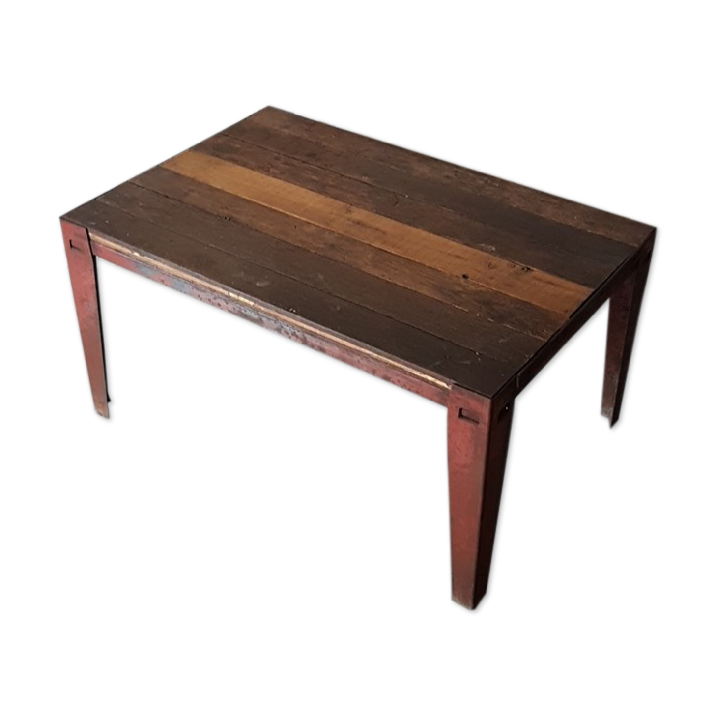 Metal And Recycled Wood Coffee Table Selency