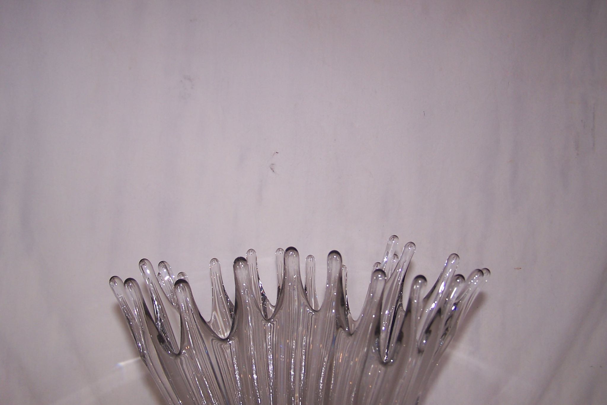 Vase corolle goutte, cristal, années 50