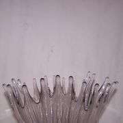 Vase corolle goutte, cristal, années 50