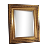 Old mirror beveled frame louis xvi style gilded stucco wood 58x48,5 cm sb