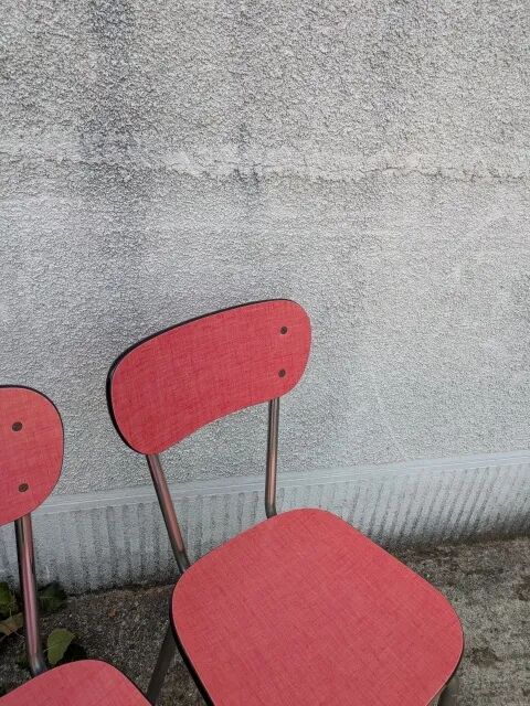 Paire de chaises en formica