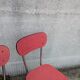 Paire de chaises en formica