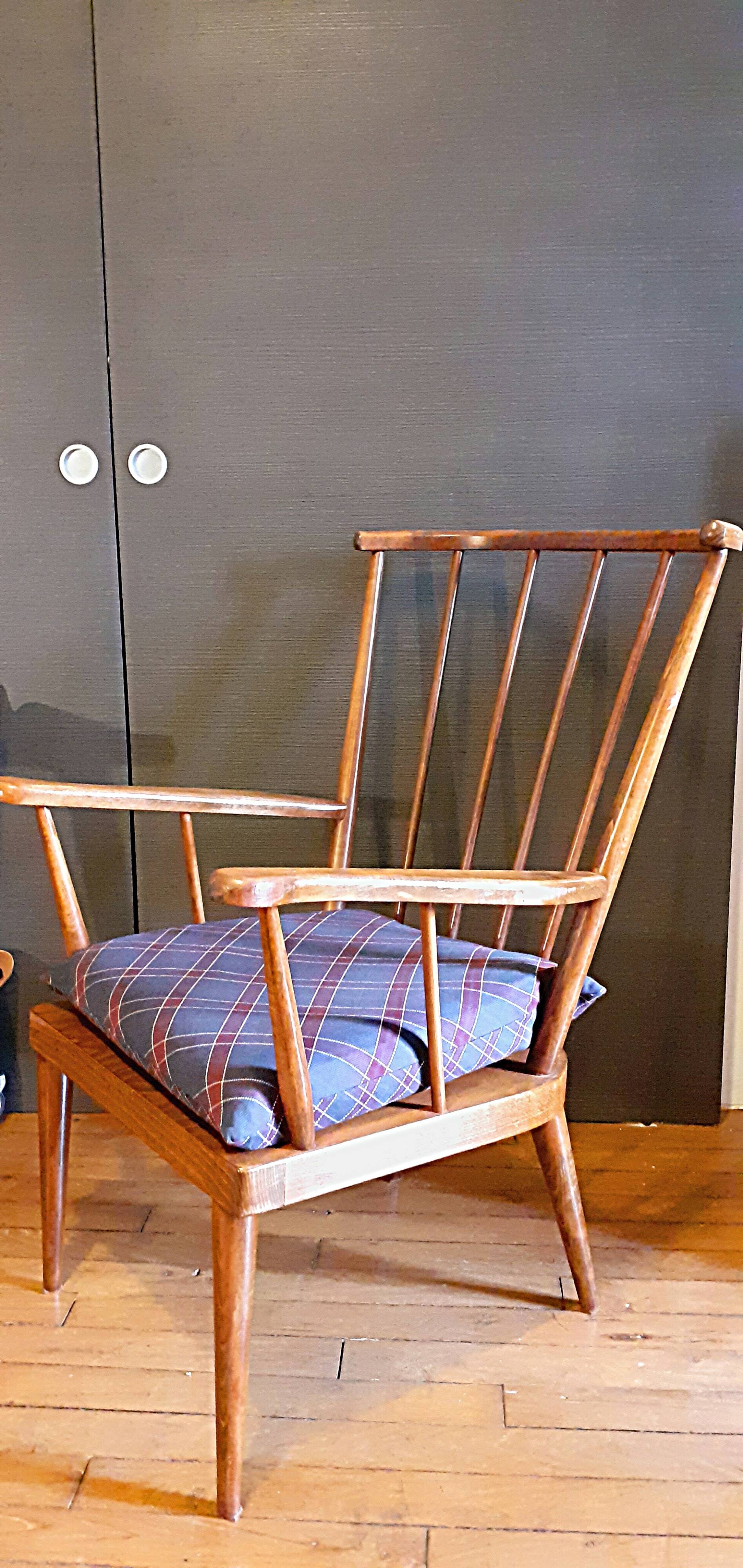 Baumann Belvoir fan armchair from the 60s