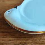 Vintage Porcelain Foie Gras Tray | Oval Duck/Swan Shaped Dish