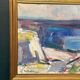 Original Swedish Oil on Canvas – “Coastal Landscape” by Arthur Y. Nilsson – Signed – Vintage & Framed