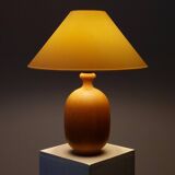 Rare vintage wooden table lamp by Dyrlund Denmark.