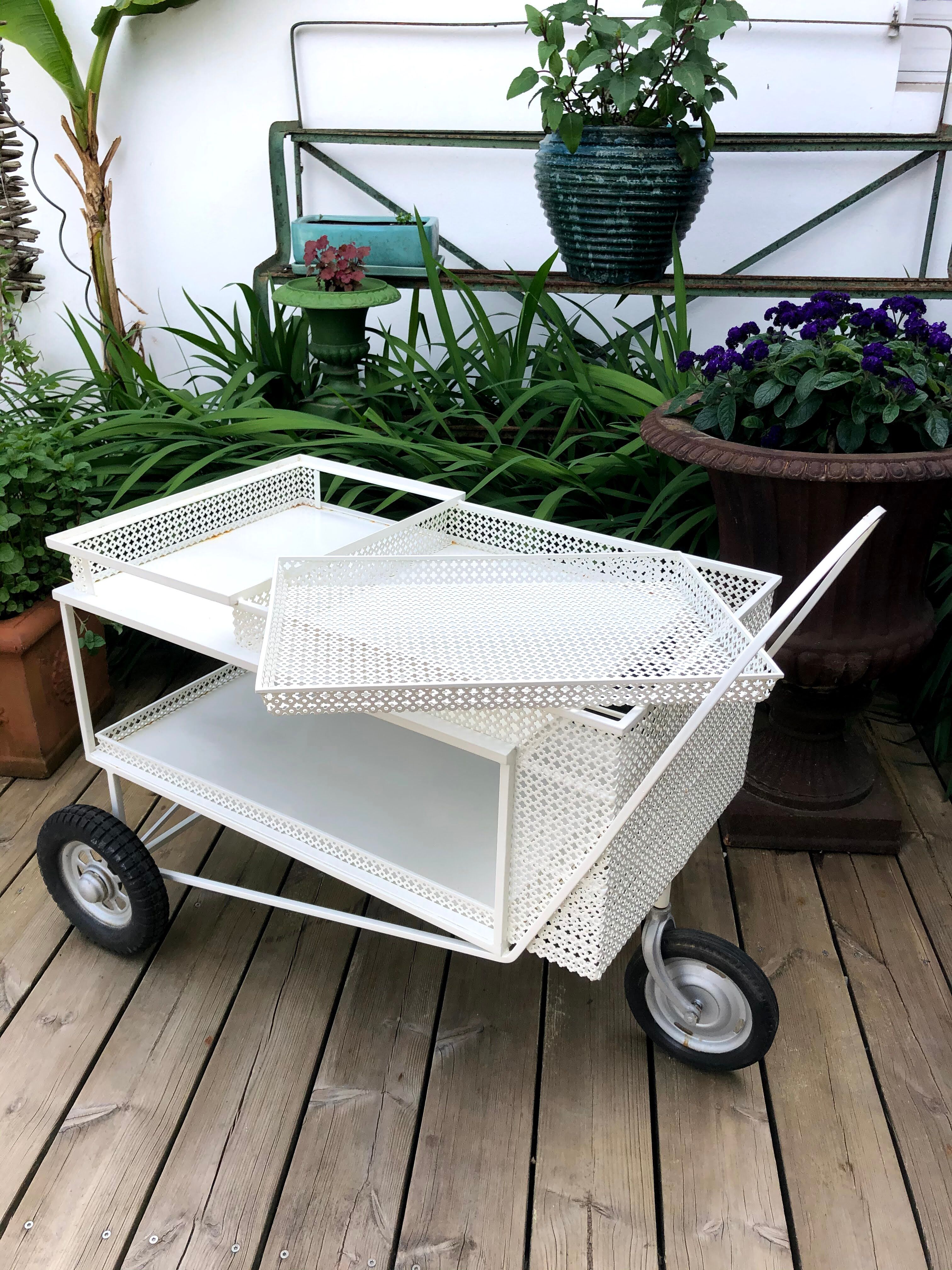 Mathieu Matégot rolling table