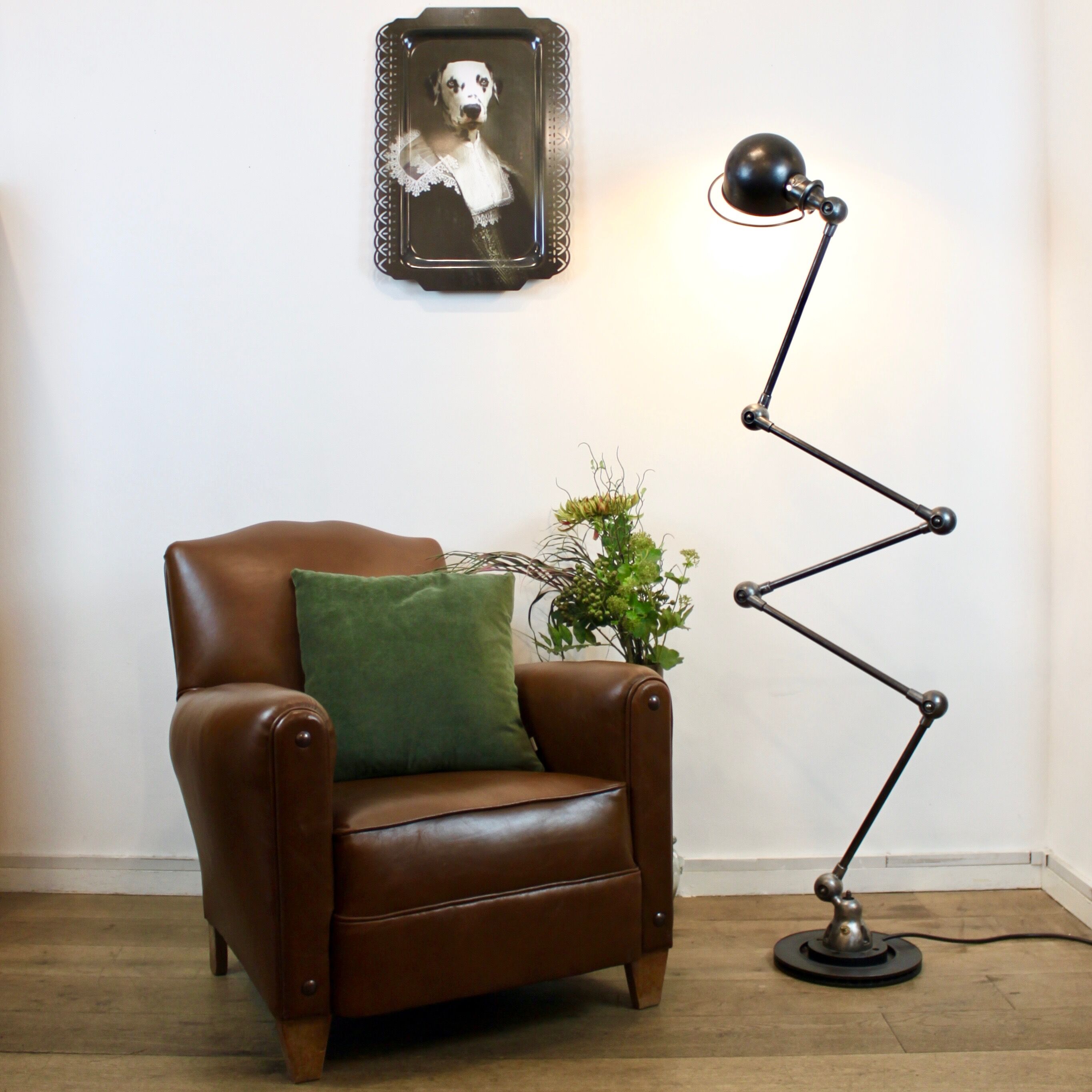 Industrial Jielde floor lamp 1950
