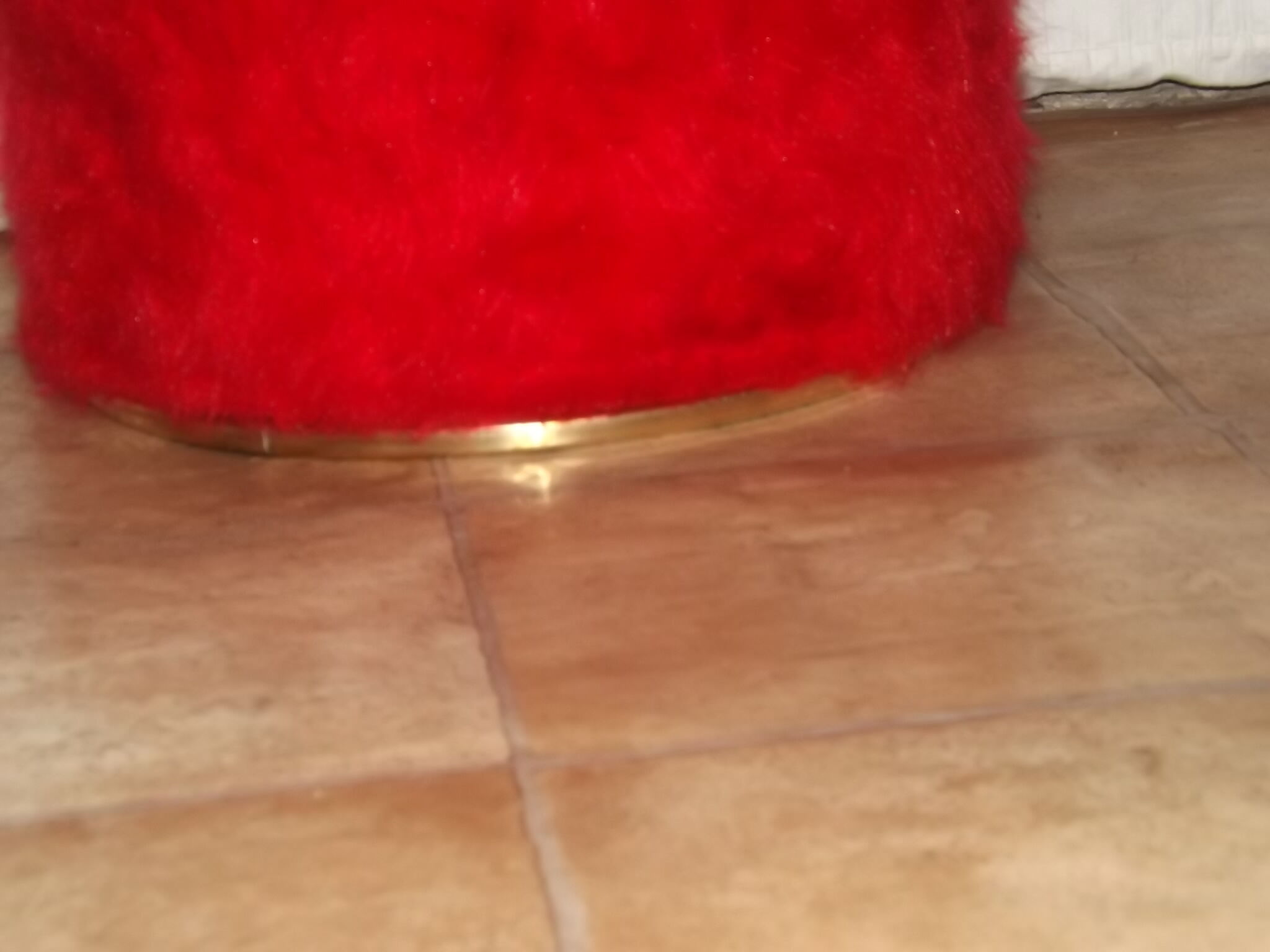 Ottoman red vintage 1960 retro