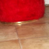 Ottoman red vintage 1960 retro