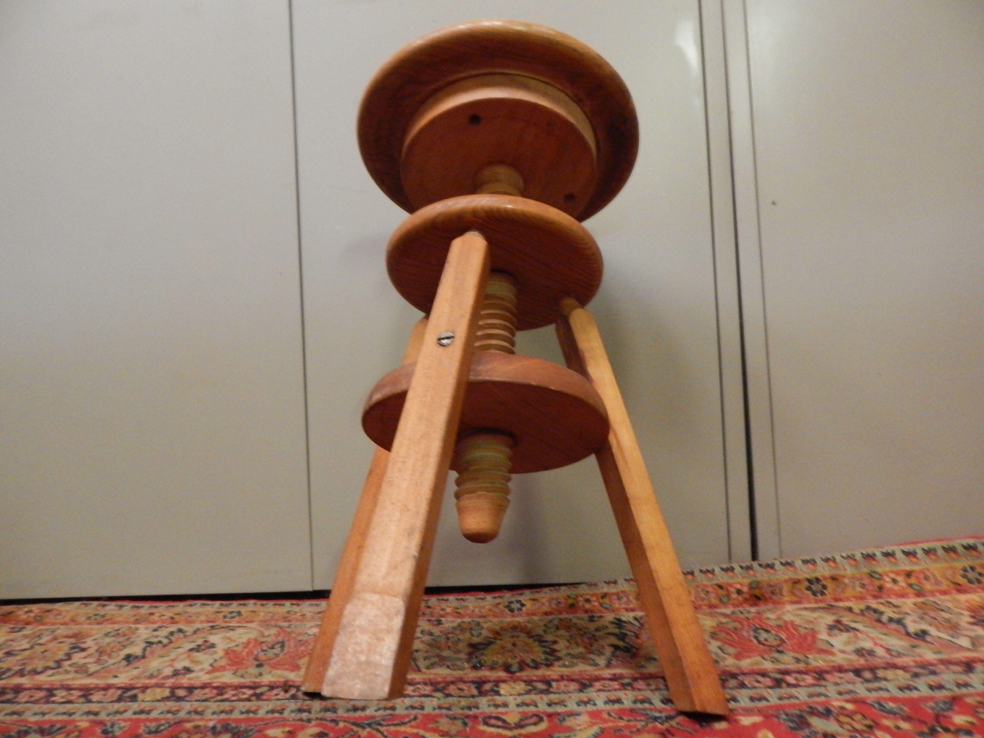 Stool has tripod screw 50 years