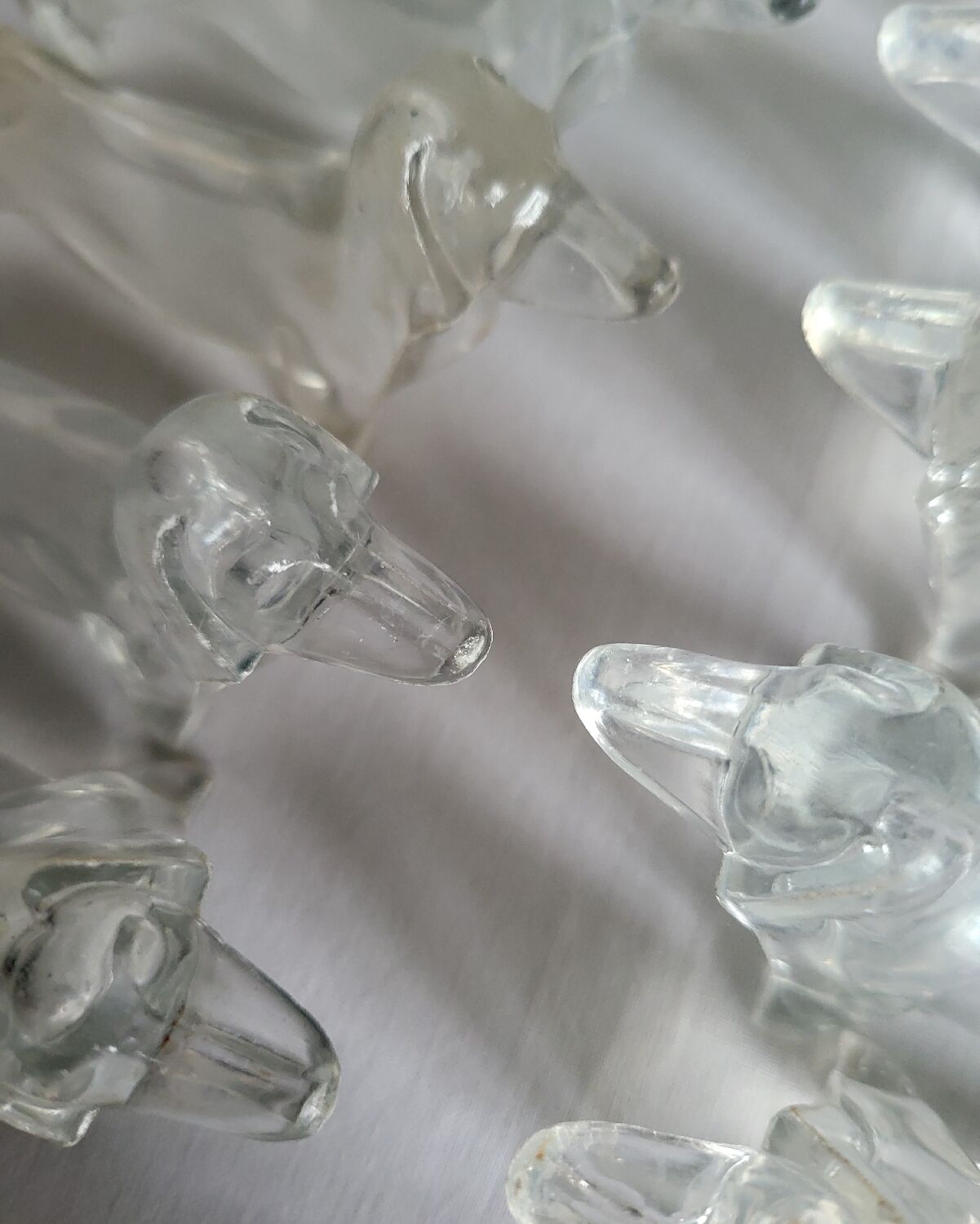 12 Dachshund knife holders in Plexiglass