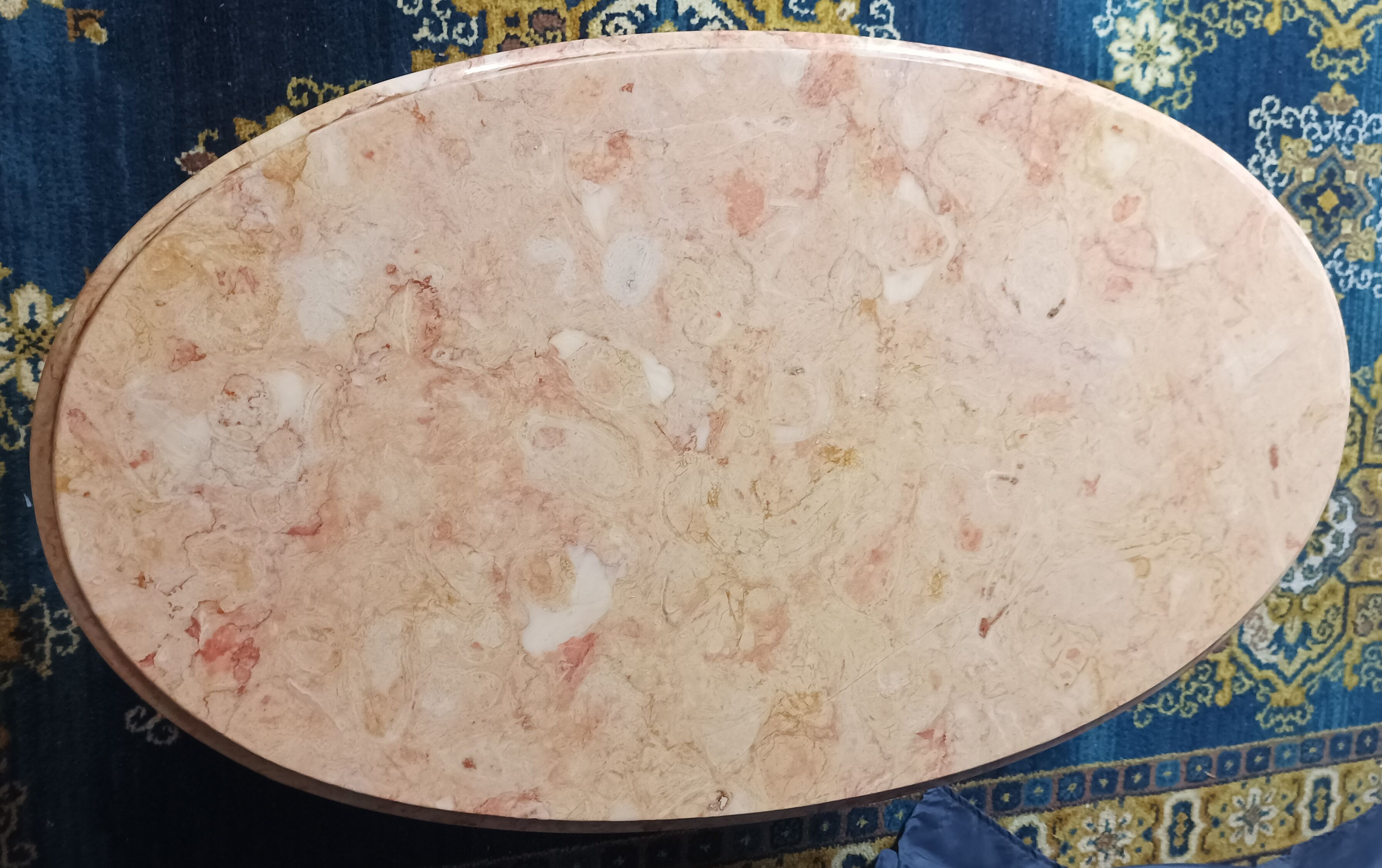 Coffee table in brass and marble 1960